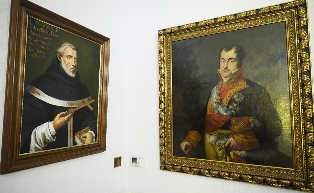 El retrato del rey Fernando VII que encargó el Ayuntamiento de Talavera de la Reina (Toledo, centro de España). Foto: EFE/Manu Reino.