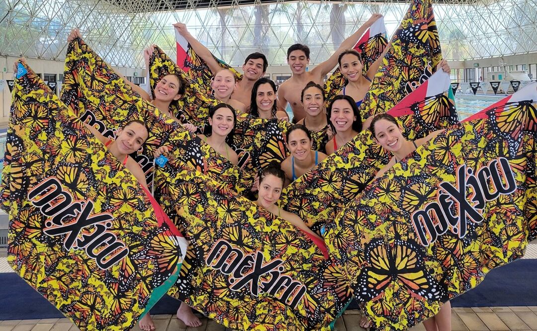 Toallas especiales de la Selección Mexicana de natación artística