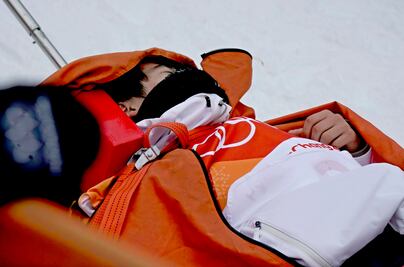 Yuto Totsuka sufre aparatosa caída en los JO de Pyeongchang