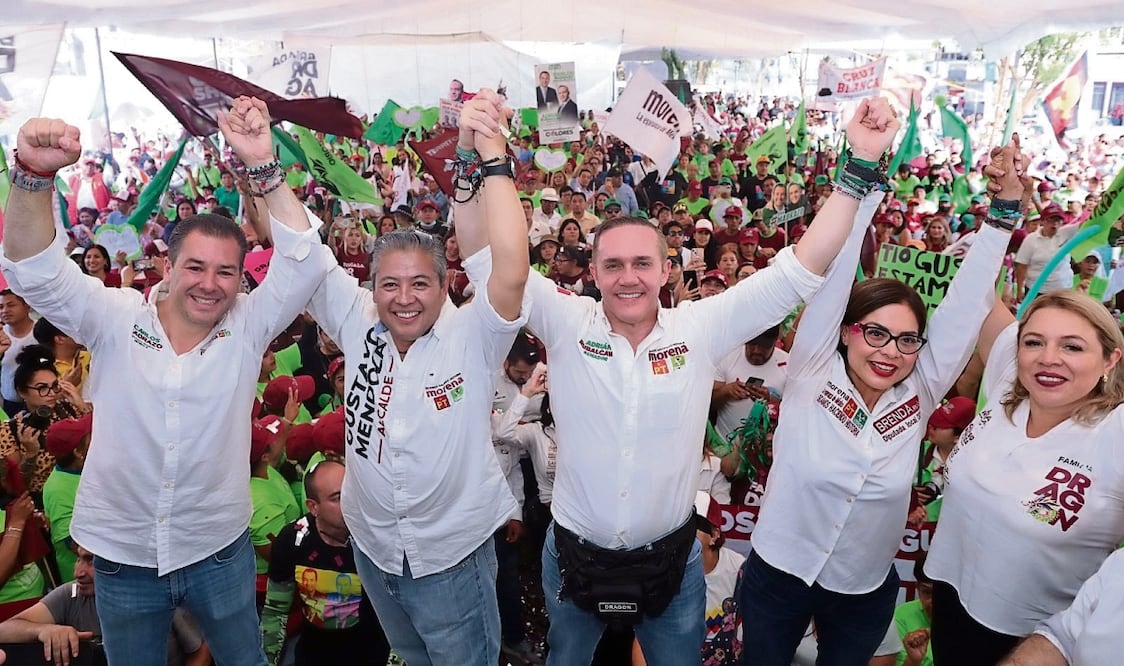 En Cuajimalpa, los aspirantes al Senado, la alcaldía y diputaciones federal y local se mostraron seguros de arrasar en las urnas. Foto: Especial