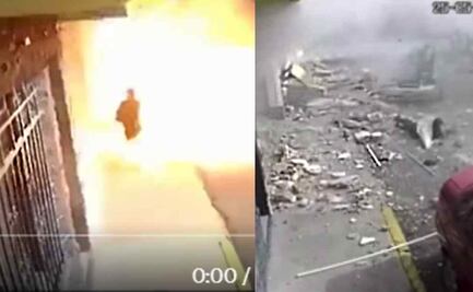Captan en VIDEO el momento exacto de explosión en panadería que dejó 6 lesionados en Toluca