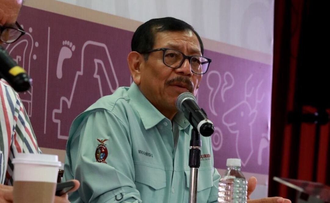 Gerardo Mérida Sánchez, secretario de Seguridad Pública de Sinaloa, rechazó que las fuerzas de seguridad y las federales se vean rebasadas con este tipo de hechos. Foto: Especial