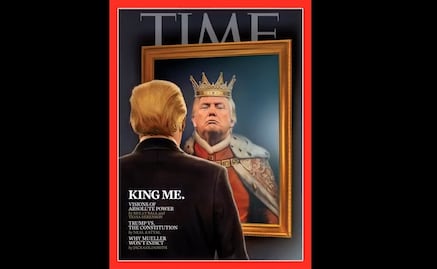 Trump ‘se corona’ a sí mismo en portada de la revista Time