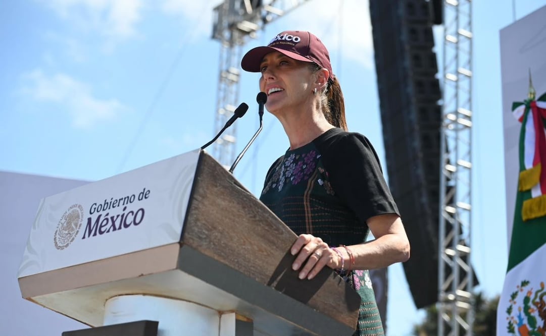 La presidenta Claudia Sheinbaum en evento con motivo de su segundo informe de gobierno en Baja California Sur el 20 de septiembre de 2026. Foto: Presidencia