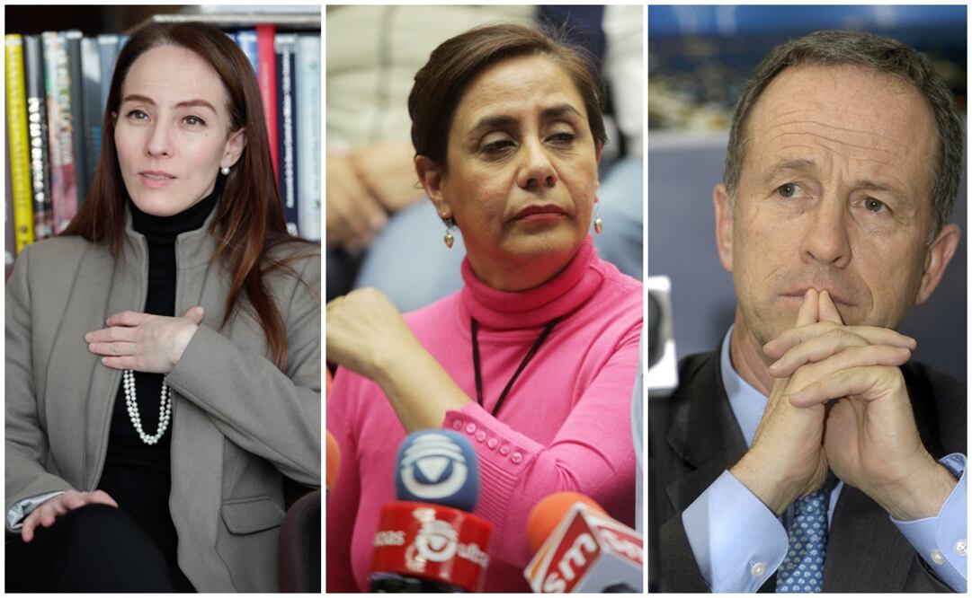 Foto: La senadora Gabriela Cuevas; hermana de Felipe Calderón, Luisa María Calderón; ex director de Conagua, José Luis Luege Tamargo. (Archivo / EL UNIVERSAL)