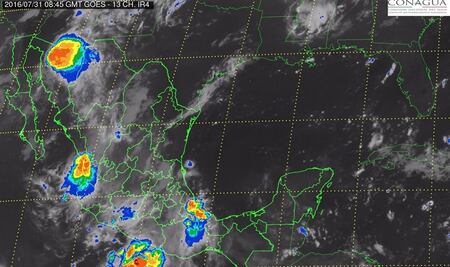 Prevén fuertes lluvias en Michoacán, Guerrero, Jalisco y Colima