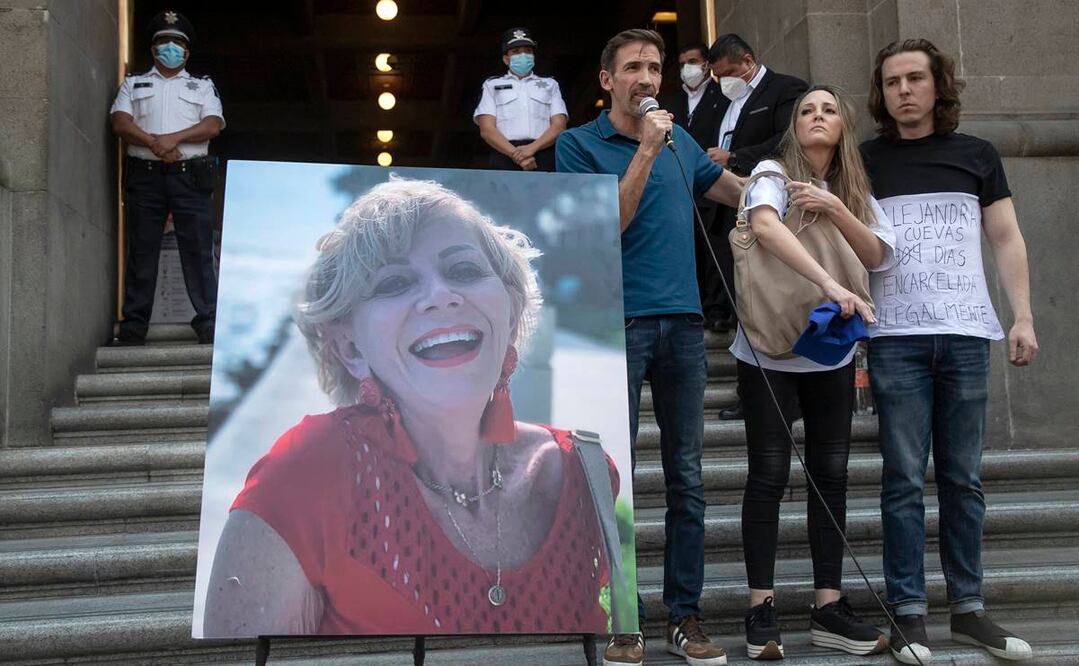 La Suprema Corte resuelve este lunes si Alejandra Cuevas permanece en la cárcel por su presunta participación en la muerte de Federico Gertz Manero. Foto: EFE