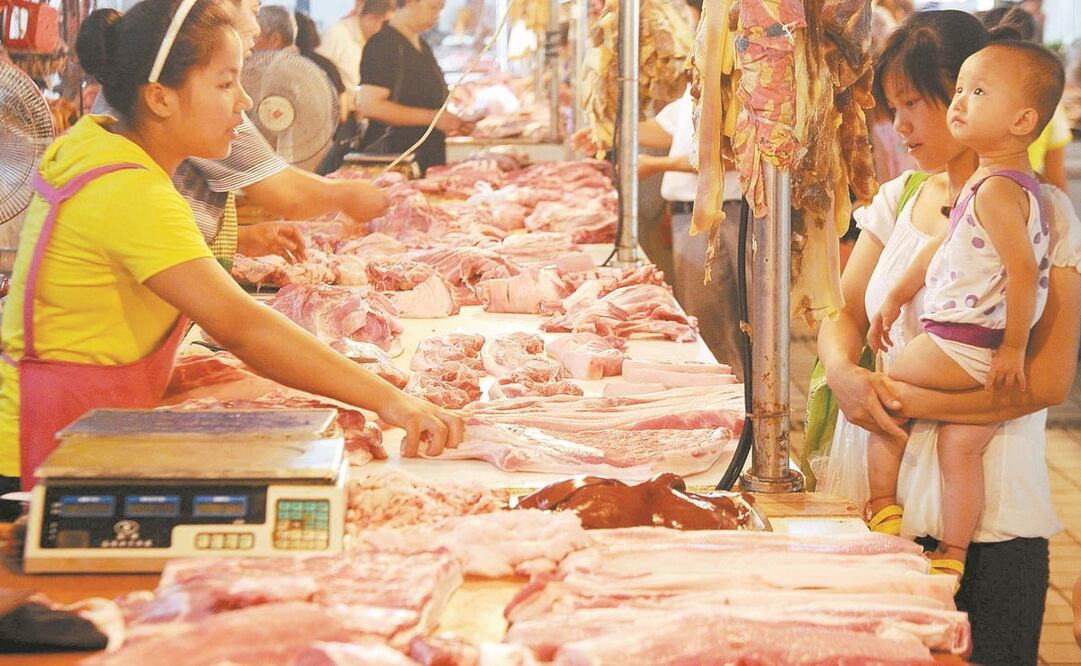 El GCMA ve oportunidad para que se exporten a China 60 mil toneladas de carne de cerdo este año, por la fiebre africana. Foto: ARCHIVO EL UNIVERSAL