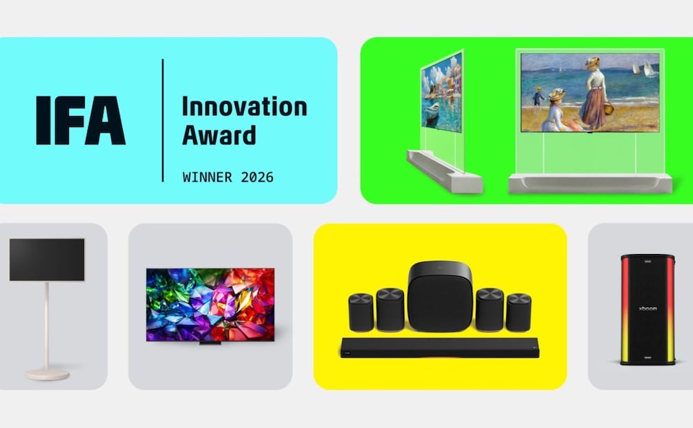 IFA 2026: LG obtiene Master Award. Imagen: LG
