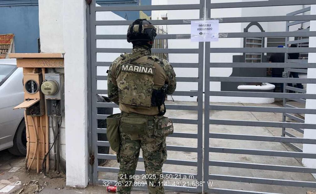 Semar asegura droga y material diverso en San Luis Río Colorado, Sonora. Foto: Especial.