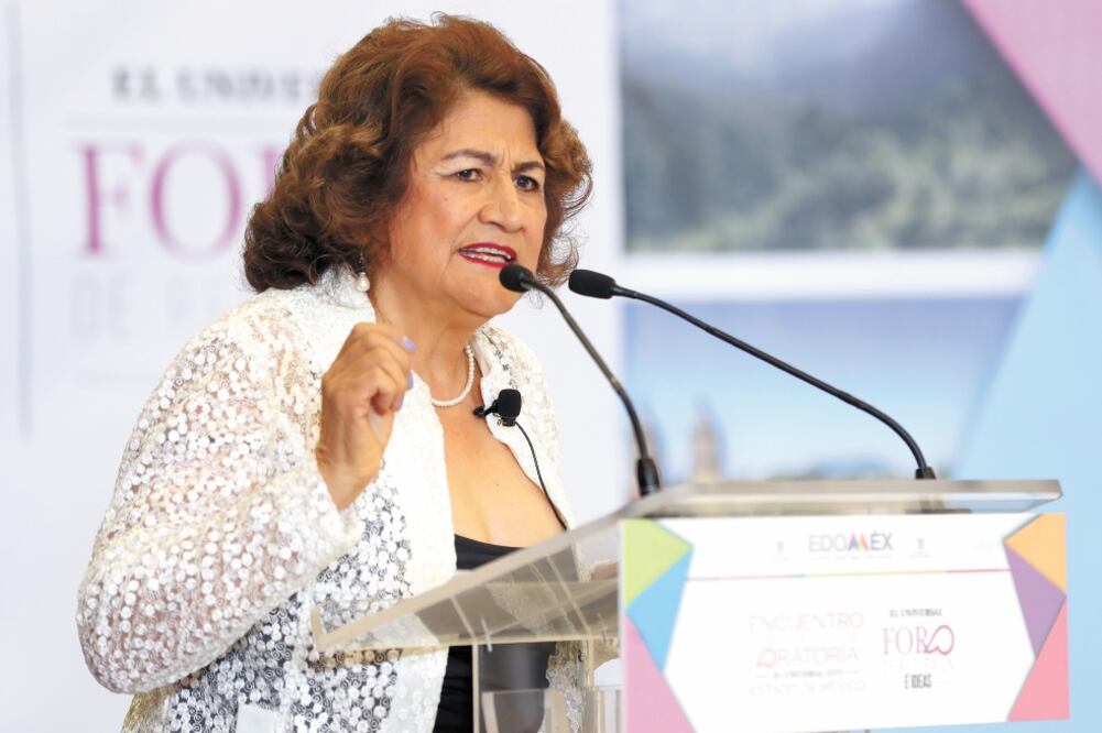 Señalamiento. Gloria Ramírez, académica de la UNAM, aseguró que hay un alza de siete a 10 asesinatos diarios entre 2015 y la actualidad. Foto/JORGE ALVARADO. EL UNIVERSAL