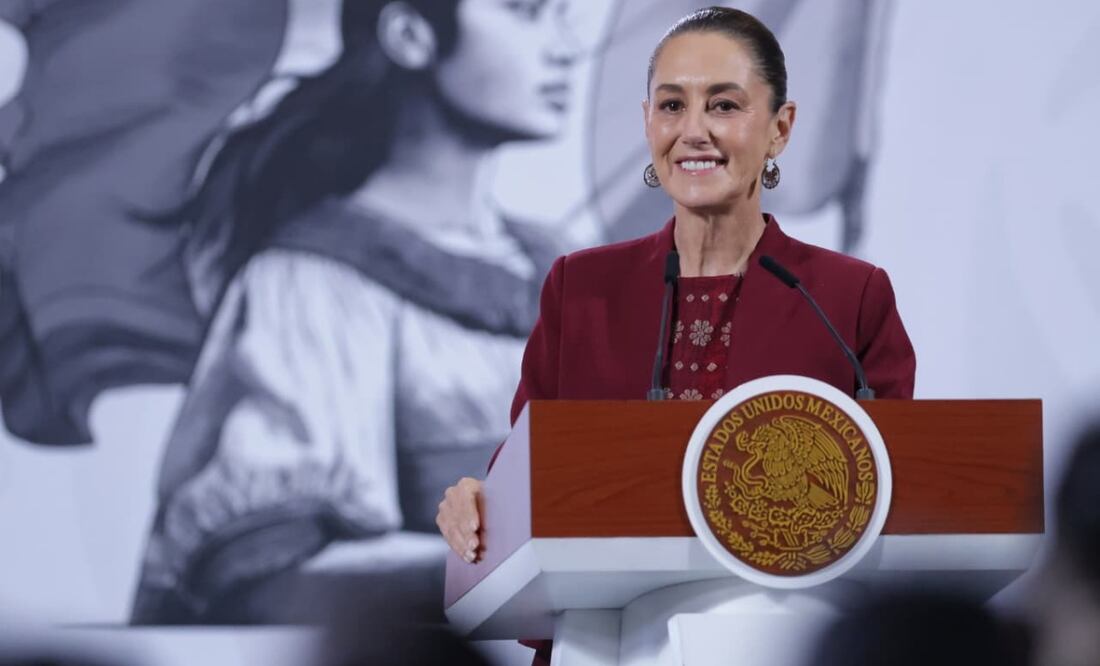 Conferencia mañanera de la presidenta Claudia Sheinbaum en Palacio Nacional (07/11/2025). Foto: Fernanda Rojas / EL UNIVERSAL