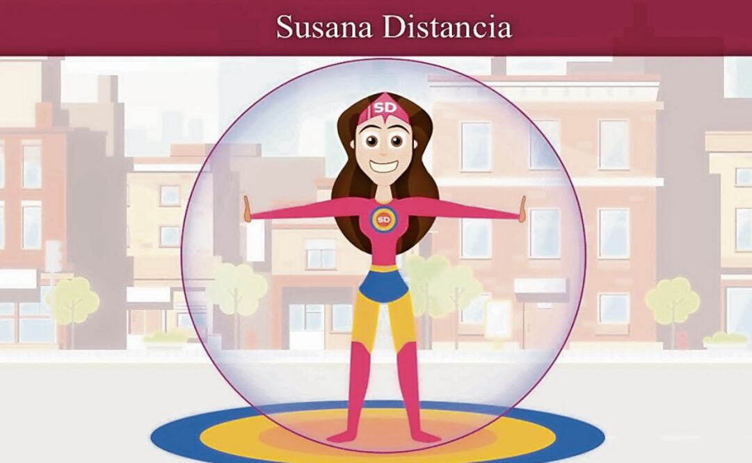 The Mexican government is using cartoons to teach people about physical distancing and hygiene - Photo: File Photo/EL UNIVERSAL