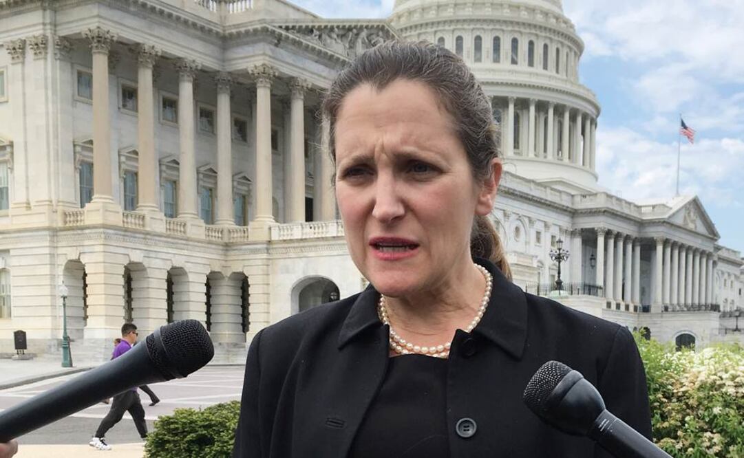 La canciller canadiense, Chrystia Freeland. Foto: Reuters
