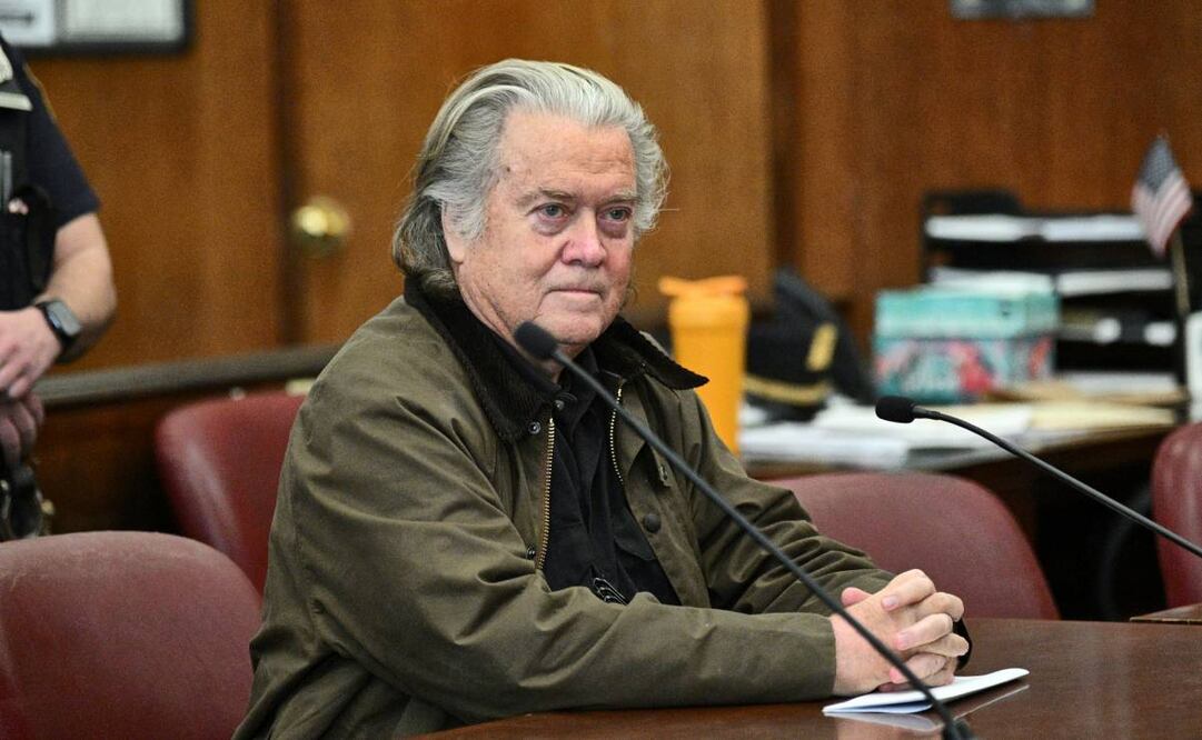 Steve Bannon se declara culpable de un cargo de fraude relacionado con el plan "We Build the Wall", el martes 11 de febrero de 2025, en el tribunal estatal de Nueva York. Foto: AP