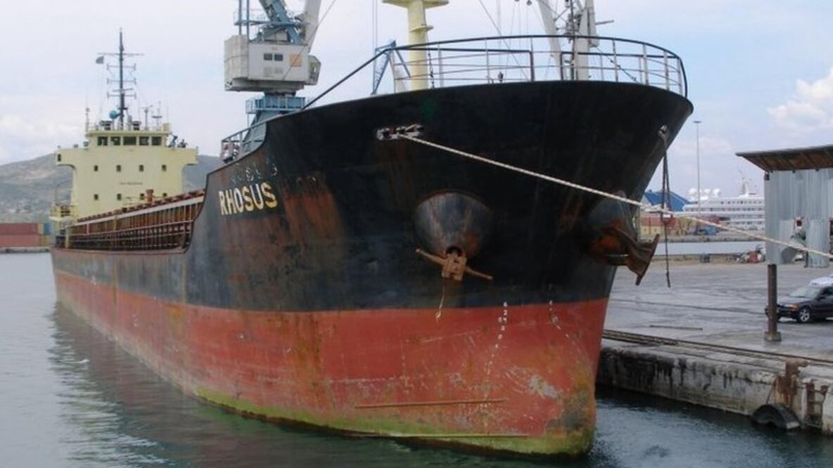 El MV Rhosus llegó a Beirut en 2013. Foto: EPA
