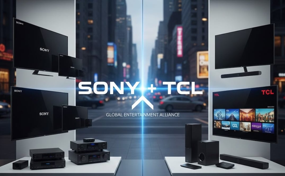 Sony compartirá su negocio de TV y audio con TCL. Imagen: creada con IA