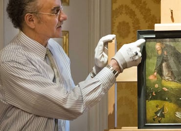 Obra "Las tentaciones de San Antonio" sí es de El Bosco