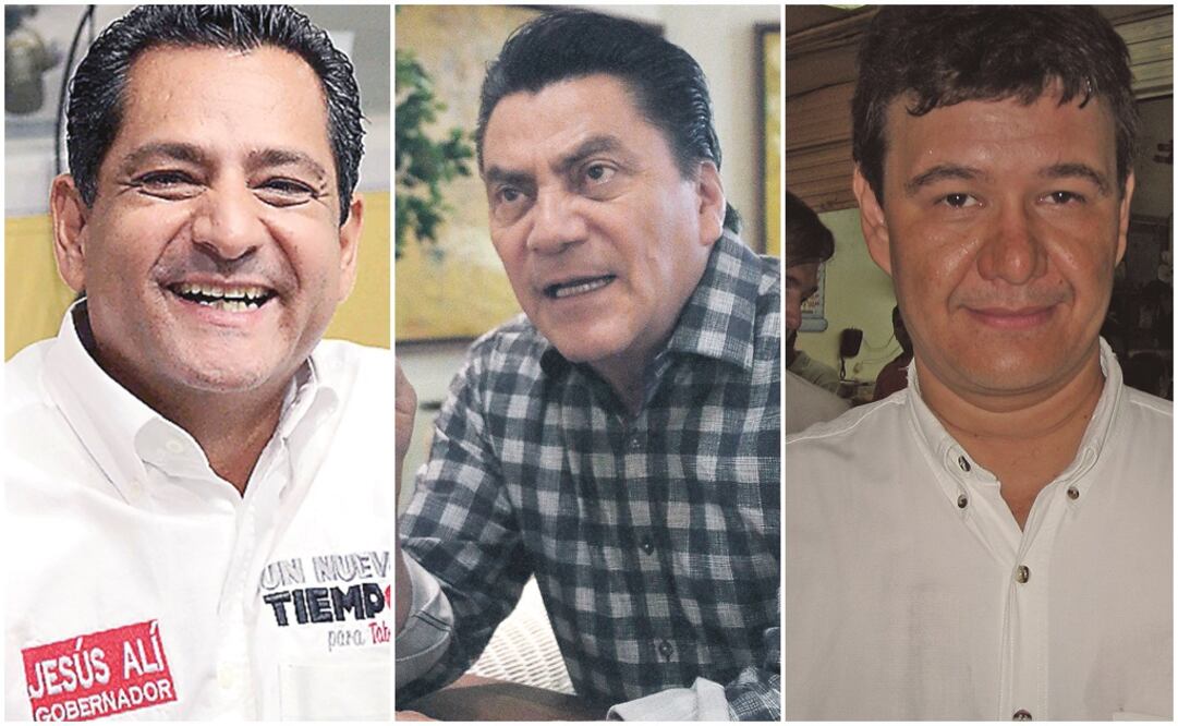 Jesús Alí de la Torre, ex militante priísta; Óscar Cantón Zetina, ex senador del PRI y Manuel Paz Ojeda, fundador del Panal (FOTO: ARCHIVO EL UNIVERSAL)