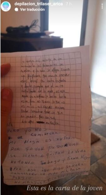 Papá devuelve cosas que su hija se robó y deja carta pidiendo perdón