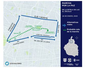 Realizarán operativo en la CDMX por Caminata por la Paz