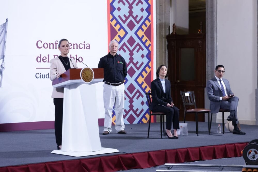 Conferencia del pueblo encabezada por la presidenta Claudia Sheinbaum Pardo en Palacio Nacional. Foto: Fernanda Rojas/ EL UNIVERSAL