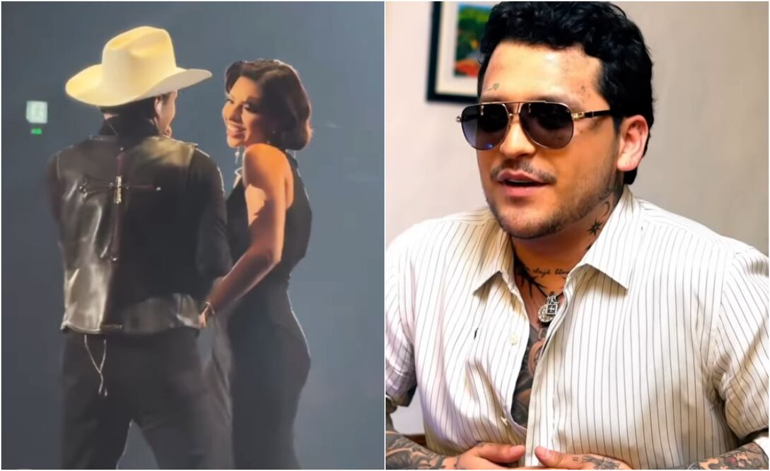 Christian Nodal y Ángela Aguilar no se casarán en mayo de este año, como tenían planeado, cuenta el cantante en entrevista.
Fotos: Instagram y YouTube
