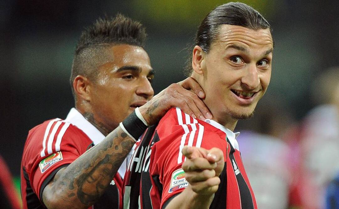 Zlatan durante un juego con el milán. Archivo