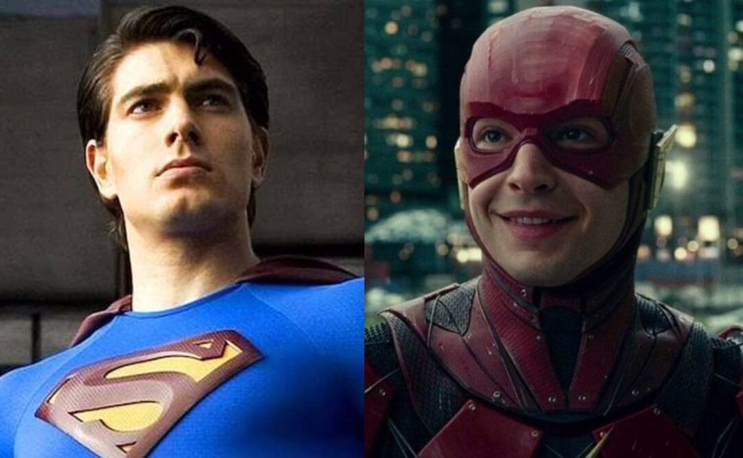 Brandon Routh como Superman y Ezra Miller. Fotos: Europa Press