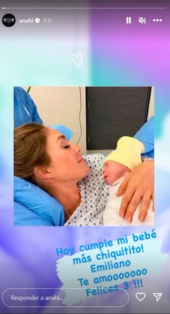Con tiernas fotos, Anahí celebra el cumpleaños de su "bebé más chiquitito"