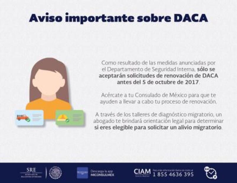 Difunde red consular información sobre DACA