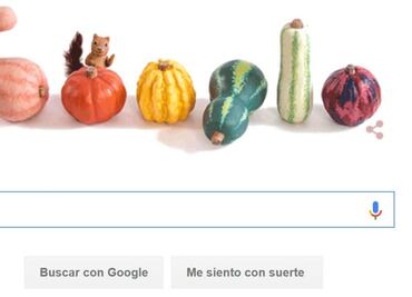 Google recibe el otoño con calabazas