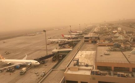 Cierran los 8 aeropuertos de Islas Canarias por tormenta de arena