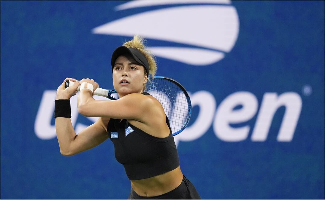 Renata Zarazúa en su partido de segunda ronda en US Open. FOTO: AP