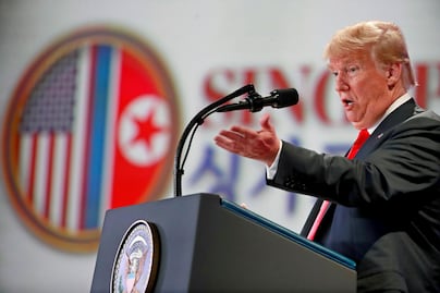 Trump sorprende al Pentágono al anunciar cese de maniobras militares en Corea