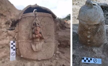 Tren Maya: Encuentran urna funeraria con imagen del dios del maíz