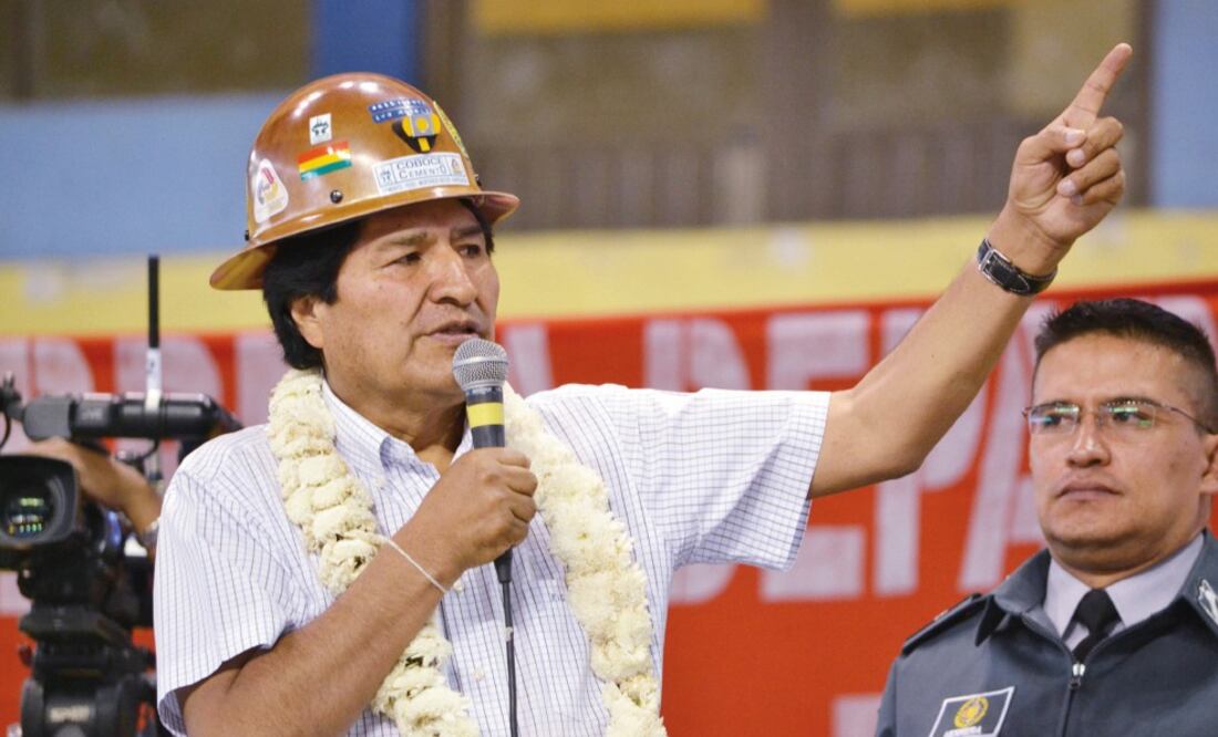 Evo Morales, mandatario de Bolivia, en la ciudad de Cochabamba, el viernes de la semana pasada (ARCHIVO. EFE)