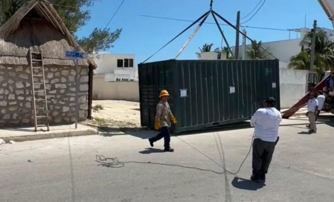 Bloquean acceso a la playa en Progreso, Yucatán (22/07/2025). Foto: Especial