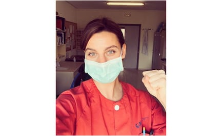 Actriz de "La Casa de Papel" lucha como enfermera contra el coronavirus