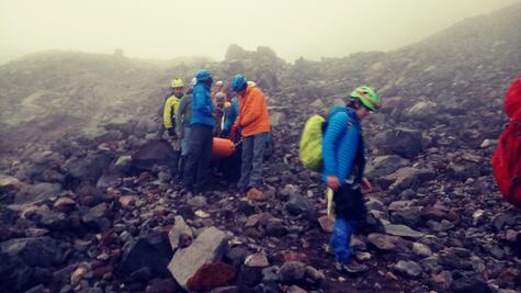 Rescatan a alpinista del Pico de Orizaba 
