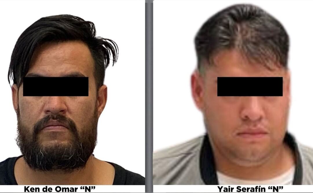 Detienen a Ken Omar y Yair Serafín. Foto: FGJ Edomex
