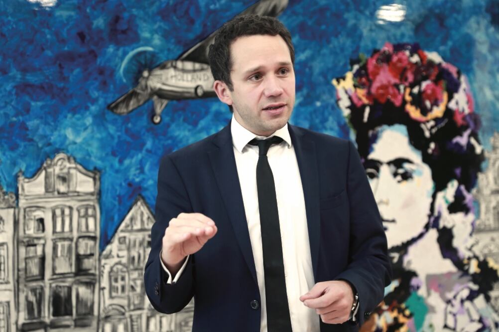 Vincent Etchebehere, director general de Air France-KLM en México, precisó que la nueva aerolínea Joon comenzará sus operaciones a finales de octubre con vuelos cortos en Europa y en abril próximo llegará al mercado norteamericano (ALEJANDRA LEYVA)