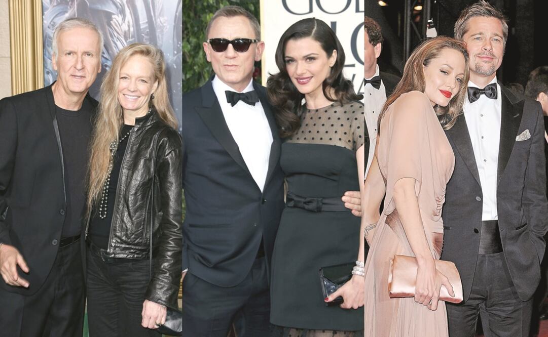 James Cameron y Suzy Amis, Daniel Craig y Rachel Weisz, Brad Pitt y Angelina Jolie. (FOTOS: CLASOS)