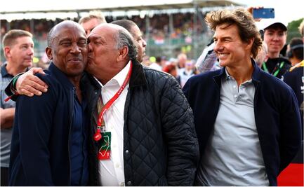 La reacción de Tom Cruise al ver la alegría del papá de Checo