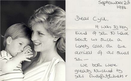 Venden cartas que la princesa Diana envió a mayordomo