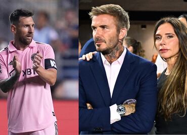 VIDEO: Messi provoca que David Beckham reciba regaño de su esposa en el estadio