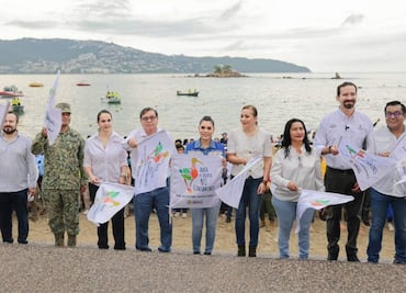 Arranca jornada de limpieza en playas de Acapulco; gobernadora Evelyn Salgado se compromete a cuidar los espacios