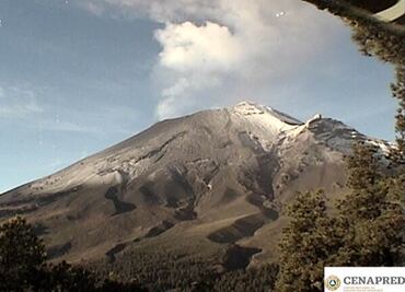Popocatépetl registra 9 explosiones y 207 exhalaciones en 24 horas
