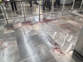 Hombre se hiere en el cuello al interior del metro Pantitlán