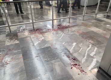 Hombre se hiere en el cuello al interior del metro Pantitlán